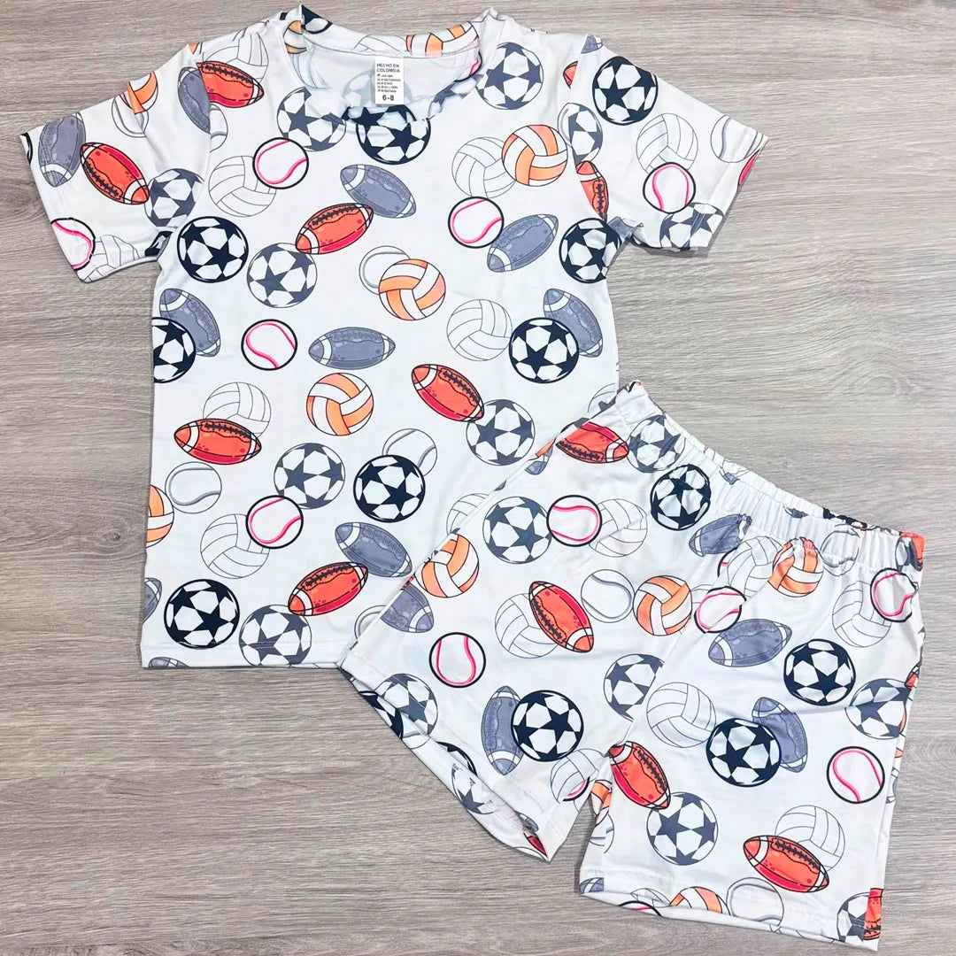 Pijama de Niño de Short y Camisa🦖