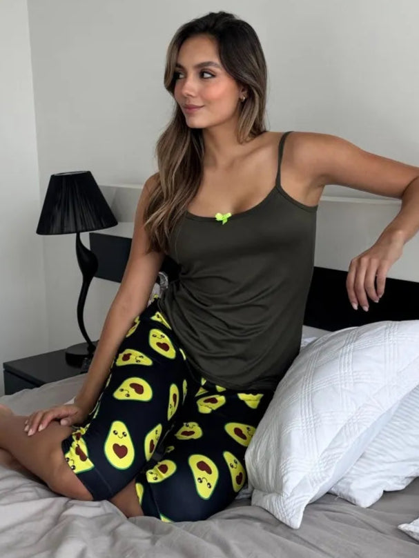 Capri Dama Estampada Aguacates