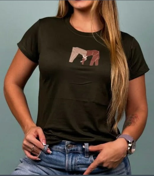 Dama Larga Tela Suave Piel de Durazno Militar
