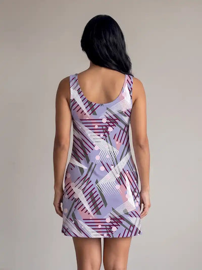Batola Dama Estampada Geométrica Lila