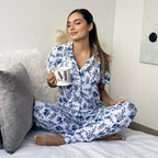 Pantalón y Camisa en Botones - Blanco
