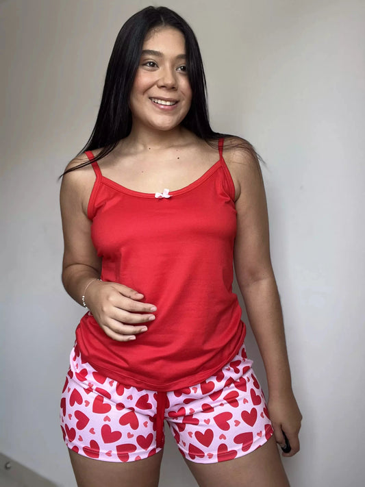 Conjunto Short Rojo