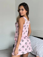 Bata Dama Estampada Palo Rosa