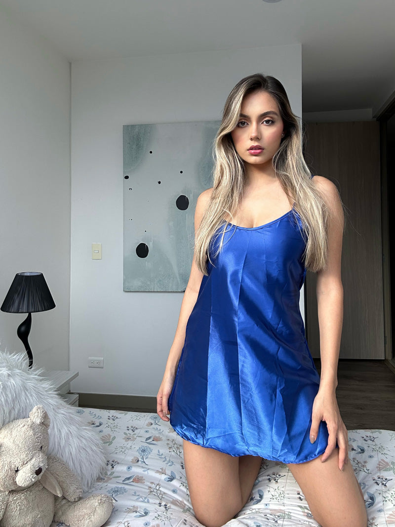 Batola Dama Satin Azul