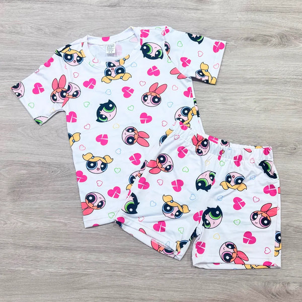Pijama de Niña de Short y Camisa