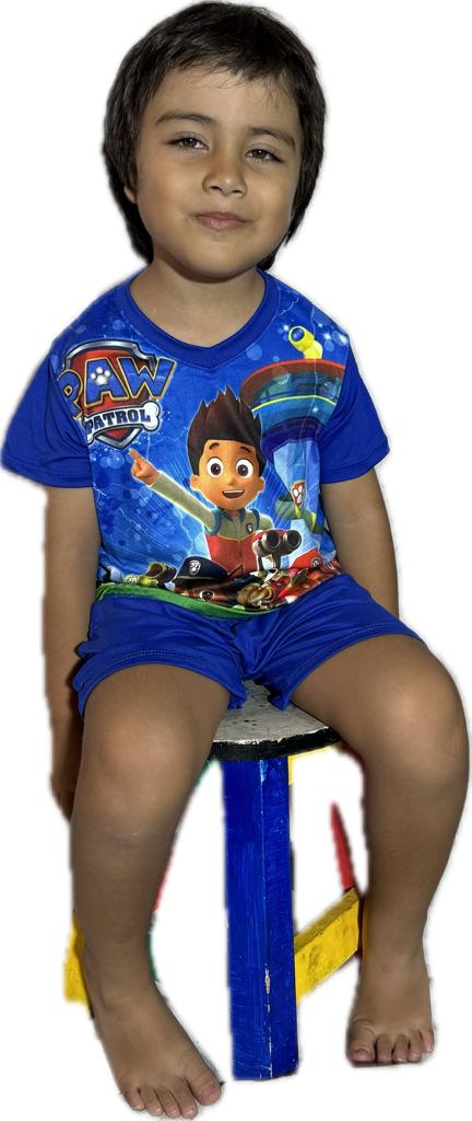 Pijama de Niño Corta Azul Paw Patrol