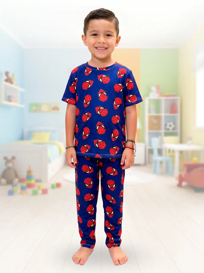 Pijama de Niño de Pantalon y Camisa Manga Corta Spiderman