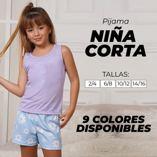 Pijama de Niña de Short Blusa Sisa