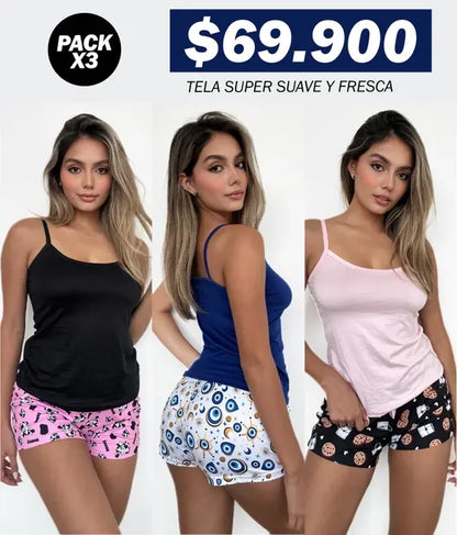 Combo Exclusivo: 3 Pijamas