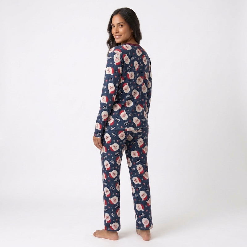 Pijama Navideña Manga Larga para Mujer 🎅