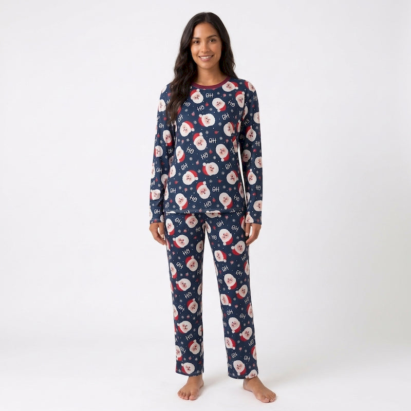 Pijama Navideña Manga Larga para Mujer 🎅