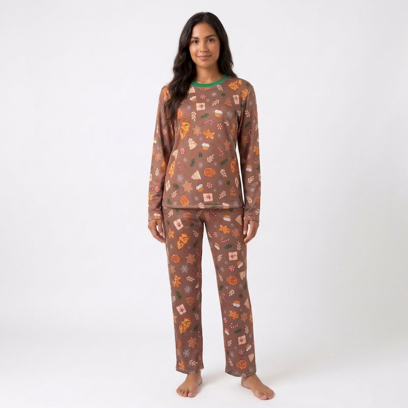 Pijama Navideña Manga Larga para Mujer 🎅
