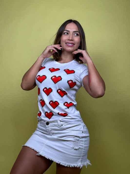 Dama Larga Tela Suave Piel de Durazno Blanca