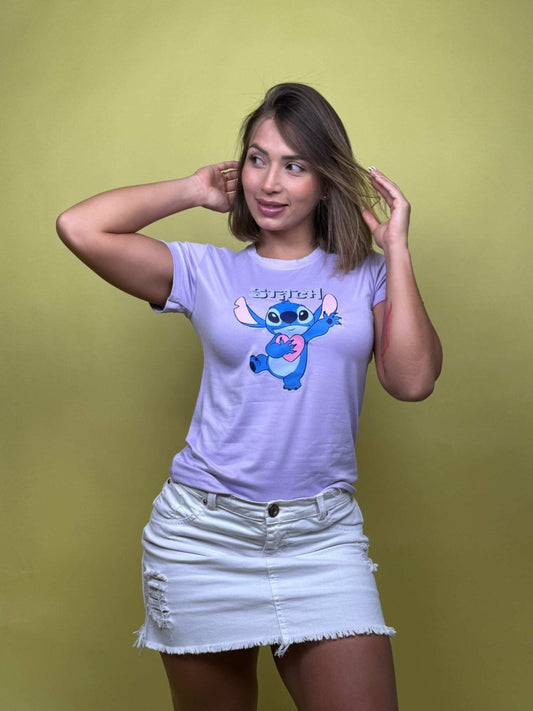 Dama Larga Tela Suave Piel de Durazno Lila